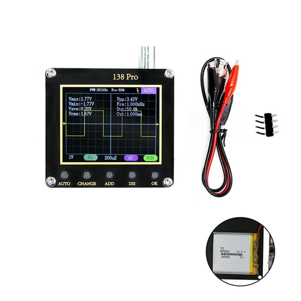 Osciloscopio Digital Monstrate Portátil Recargable 3 Modos 2,5 Msa/S 2,4 pulgadas