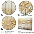 thumbnail image 3 of Designart "Golden Harmony Tree Landscape" Landscape Trees Canvas Art Print, 3 of 7