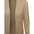 thumbnail image 3 of FashionOutfit Women's Classic Stylish Comfortable Open Front Draped Cardigan, 3 of 3