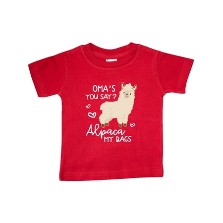 

Inktastic Oma s You Say Alpaca My Bags Gift Baby Boy or Baby Girl T-Shirt