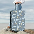 thumbnail image 7 of Disketp Blue Bathroom Elastic Travel Luggage Cover Travel Suitcase Protective Cover For Trunk Case Apply To 18''-32'' Suitcase Cover-Large, 7 of 7