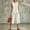 White, variant on Womens Casual Two Piece Outfit Round Neck Sleeveless Top Elastic Waist Culotte Pants with Pockets Cotton Blend Vacation Set Blue XL(XL)
