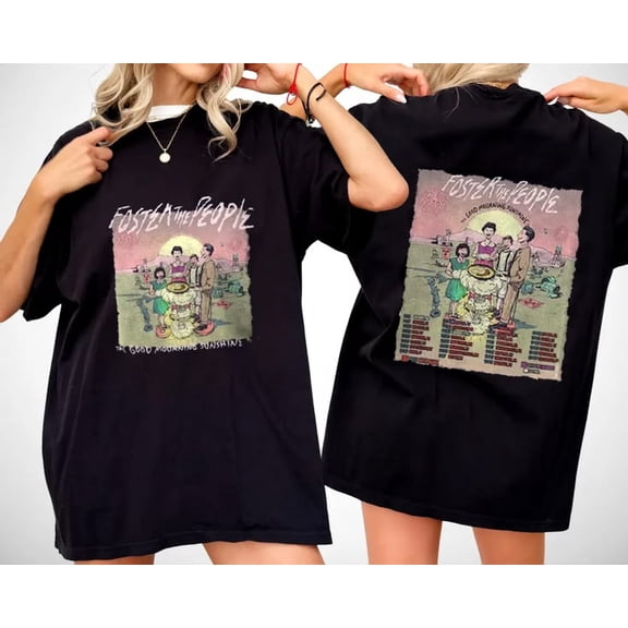 Foster The People Tour 2026 Shirt, Good Mourning Sunshine Tour Tee, Indie Rock Band T-Shirt, Concert Merch, Music Fan Gift