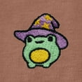 thumbnail image 2 of Dalix Sorcerer Frog Embroidered Cotton Relaxed Short Sleeve Tee T Shirt Womens in Chestnut M Medium, 2 of 5