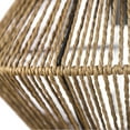 thumbnail image 2 of Terra 1-Light Flush Mount Ceiling Light, Matte Black, Natural Twine Shade, 2 of 9