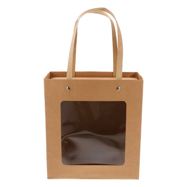 Cajas rectangulares de cartón kraft con cajón, pequeñas cajas de regalo con ventana para regalos de fiesta, dulces, joyería y manualidades