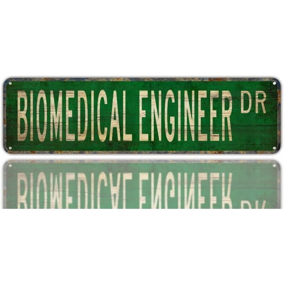 Apular Vintage Decor Wall Signs Biomedical Engineer Biomedical Engineer Gift Biomedical Metal Street Sign Metal Street Sign 4"x16" Home Decor - Bedroom - Office - Man Cave