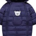 thumbnail image 6 of PureCasa Jumpsuit for Toddler Boys Girls Winter Warm Snowsuit Outwear Newborn Hooded Footed Romper Jumpsuit for 0-24 Months, 6 of 6
