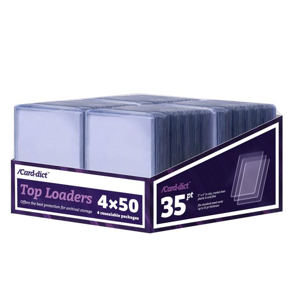 Fundas rígidas Top Loaders Carddict 200 unidades 3 x 4"