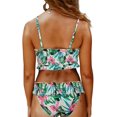 thumbnail image 2 of Maillots de Bain Bandeau 2 Pièces Taille Haute pour Femmes, 2 of 6