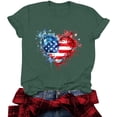 thumbnail image 6 of USA Shirt Women Oversize American Flag Shirts Patriotic T-Shirt America 250th Birthday Short Sleeve Tops, 6 of 6