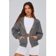 thumbnail image 5 of Sudadera con Capucha PRETTYGARDEN para Mujer, Cierre Completo, Forro Polar, Gris, Talla L, 5 of 8