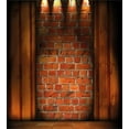 thumbnail image 3 of Ambesonne Rustic Wall Duvet Cover Sets, Brickwork, 2-Twin, Orange Dark Orange, 3 of 4