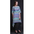 thumbnail image 4 of Bimba Blue Shibori Tie-Dye Indian Tunic Tops For Girls Printed Casual Top For Women Ethnic Kurti XXX-Large, 4 of 6