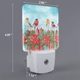 thumbnail image 2 of Salouo Winter Birds on the Fence for Night Lights Plug into Wall 1 Pack, 0.5W Plug in Night Light with Dusk-to-Dawn Light Sensor LED Nightlight for Bathroom, Adult, Hallway-EU, 2 of 7