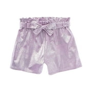 Flapdoodles girls Allover Crackled Foil Print Short, 4, Purple