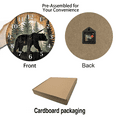 thumbnail image 3 of Kurmntregon Cabin Bear Wall Clock Black Bear Forest Wildlife Mountain Lodge Wooden Accurate Decorative Clocks, Silent Non Ticking For Bathroom Bedroom/Living Room/Kitchen Round 10", 3 of 7
