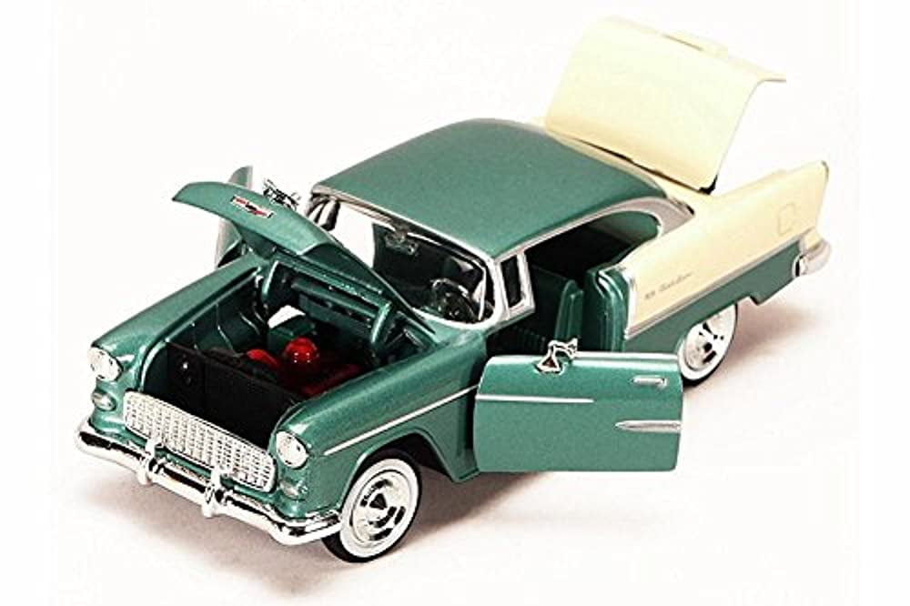 1955 Chevy Bel Air, Green - Motormax 73229 - 1/24 scale Diecast