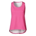 thumbnail image 4 of Prolriy Athletic Gym Workout Tops for Women, Womens Workout O Neck Sleeveless Breathable Backless Tank Yoga Tops Shirt Tank Top for Women Hot Pink XL, 4 of 5