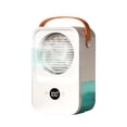thumbnail image 3 of Sentmoon Small Fans Portable Camping Fan Quiet Portable Desktop Air Conditioner Fan 4 Wind Speeds Humidifying Cooler with Digital Display Rechargeable Voice Control for Bedroom Office Camping, 3 of 9