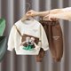 thumbnail image 5 of Odeerbi 6M-3Y Conjuntos de Niños Sudaderas de Cuello Redondo Estampadas Pantalones de Chándal Conjunto de Dos Piezas Sudaderas de Manga Larga, 5 of 5