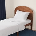 thumbnail image 2 of Mainstays Kids 100% Cotton Percale Bed Sheet Set, Twin, White Grid, 3 Pieces, 2 of 8