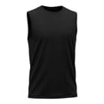 thumbnail image 2 of UACY Kids Boys Plain Sleeveless Tank Tops Tween Boys Summer Athletic Casual Crew Neck Soft Undershirt Autumn Versatile Tees (Black, 6-7 Years), 2 of 7