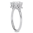 thumbnail image 2 of Empire Jewelry Graduated Mixed-Shape 2.3 Ct Emerald Cut Lab Grown Diamond Ring - 14K White Gold Plated Solitaire Design Engagement Ring - Elegant Wedding Jewelry for Women’s Premium Collection, 2 of 3