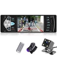 thumbnail image 1 of Camecho Radio estéreo para automóvil de un solo DIN Pantalla de 4.1 '' Asistencia de estacionamiento en el tablero Bluetooth USB / SD / FM Reproductor MP5 con cámara de respaldo de visión nocturna imp, 1 of 5