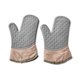 thumbnail image 5 of Manoplas de silicona para horno y soportes para ollas, juego de 3 piezas, guantes de cocina resistentes, salvamanteles seguros para encimeras de cocina, resistencia al calor avanzada, agarre texturizado antideslizante ER, 5 of 5