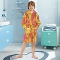 thumbnail image 6 of RMDQTR Hooded Fleece Bathrobe with Removable Belt and Pockets Soft and Absorbent for Home, Pool, Beach, Halloween, and Christmas Wear Autumn Leaves, 6 of 8
