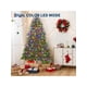 thumbnail image 2 of 7.5 ft prelit artificial spruce christmas tree con thickened branch tips, 200 lights, 11 lighting modes, y foot-switch automatic branches, 2 of 7
