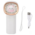 thumbnail image 2 of Portable Fan, Long Work Hour USB Charging Copper Motor Outdoor Handheld Fan  for Travel White, 2 of 8