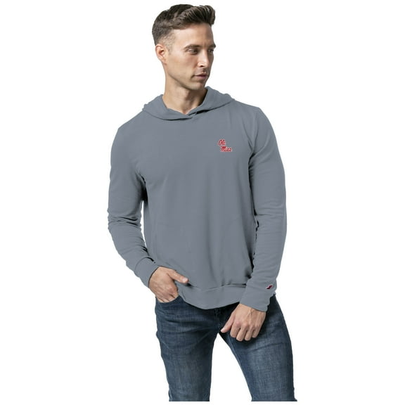 Men's League Collegiate Wear Light Blue Ole Miss Rebels All-Day Pullover Hoodie