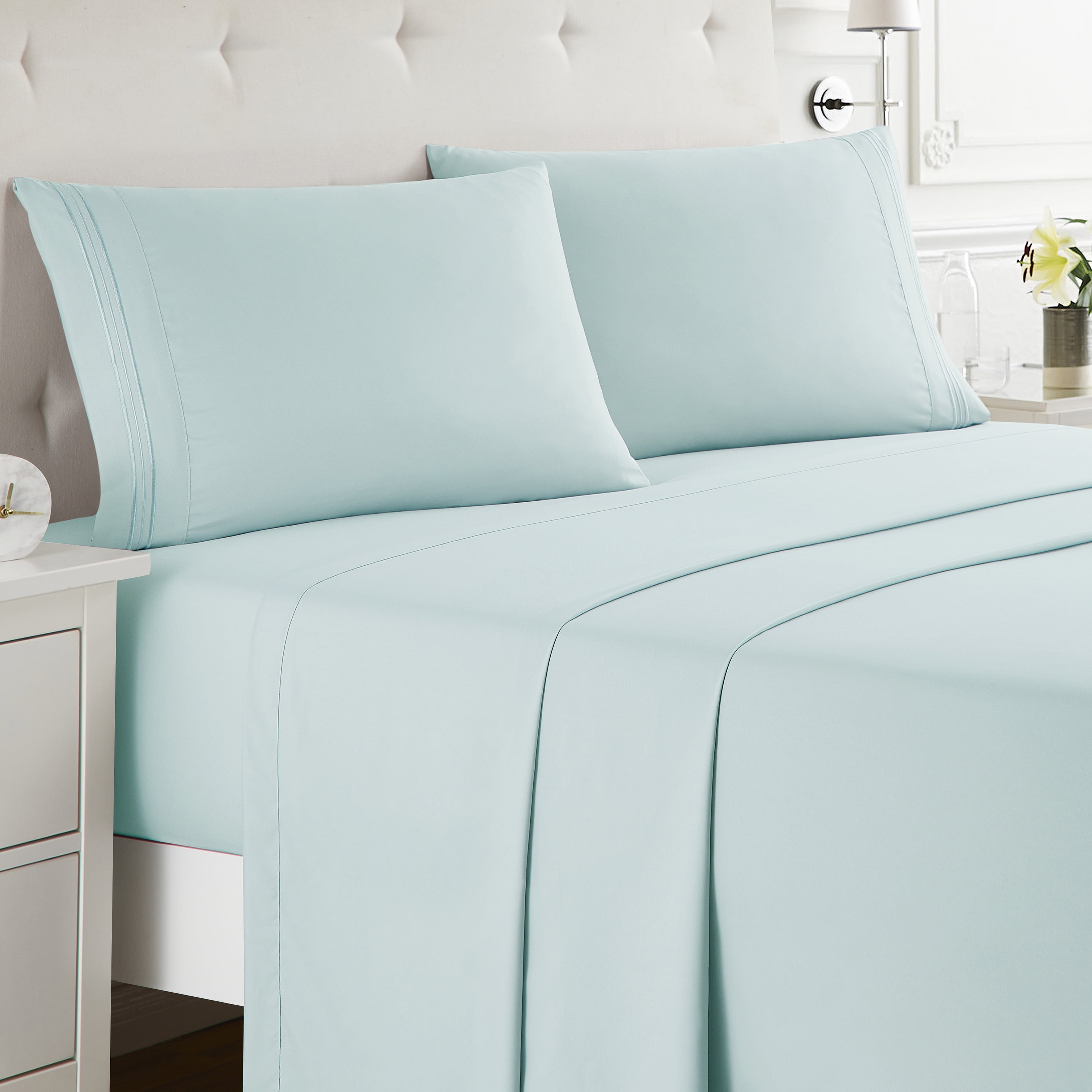 Double Brushed Microfiber Bed Sheet Set 
