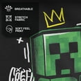thumbnail image 4 of Men's Minecraft Creeper King Graphic Tee - Black,, 4 of 10