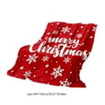 thumbnail image 3 of Christmas Blanket 100 cm x 150 cm Printed Flannel Throw for Kids and Adults – Festive Snowflake Tree Penguin Design – Machine Washable Polyester, 3 of 7