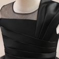 thumbnail image 5 of ZHOGXU Kids Elegant Girls Sleeveless Color Block One Shoulder Lace Layered Tulle Ball Gown Princess Dress Nice For Party And Dance, 5 of 8