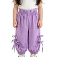 thumbnail image 3 of Liyamei Girls Soft Breathable Leggings with Loose Fit and Knot for Summer Casual Size 3-9 Years, 3 of 5
