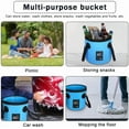 thumbnail image 5 of Collapsible Bucket with Handle, Multifunctional Foldable Water Container, Portable Outdoor Travel Foldable Water Bucket for Camping Hiking Fishing Car Washing, 5 of 9