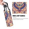thumbnail image 4 of Yayeee 33oz Insulated Water Bottle Double Wall Stainless Steel with Flip Straw Lid, Colorful Abstract Eagle, 4 of 7