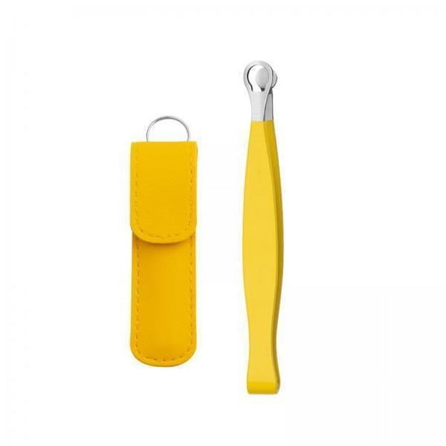 2xPinzas Universales Para Recortar El De La Nariz Pinzas De Punta Redonda Para El De Las Cejas Amarillas Con Bolsa