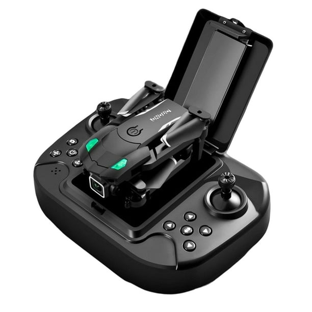 Ounissouiy Dron con cámara 4K para fotografía aérea, modo sin cabeza, portátil, plegable, recargable, con Control remoto, cuadricóptero, Aviones de radiocontrol 2 piezas de leva 1 unidad de celda