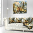 thumbnail image 3 of Designart Old City - Cityscape Throw Pillow - 16x16, 3 of 5