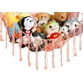 thumbnail image 4 of Stuffed Animal Hammock Corner, Hand-knitted Large Plushie Net Toy Hammock with Wooden Rings | Boho Cute Stuff Animal Storage for Nursery & Bedroom | Mesh Kids Toy Organizer Holder Nursery Room Decor, 4 of 10