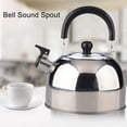 thumbnail image 1 of 2.5L Stainless Steel Whistling Tea Kettle Kitchen Water Coffee Heat Boiler Pot, 1 of 6