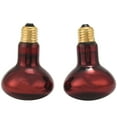 thumbnail image 2 of 2024 TOP! 100W 2 Pack Infrared Heat Lamp Bulb Red Light Bulbs for Pet Lizards Bearded Snakes & Amphibians 220V, 2 of 4