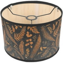 BESTOYARD Printed Drum Lampshade Vintage Table Lamp Shade for Home Decor Softens Living Room and Bedroom