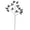 A002- Style B, variant on Halloween Decor, Black Artificial Leaves, 32 Inch Faux Ficus Foliage Hobby, Gothic Halloween Decor, Vase Fillers for Home Decor, Dark Black Foliage Pick for Spooky Halloween Party