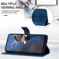 thumbnail image 3 of For Xiaomi Redmi Note 14 5G Case Triangle Imprinted Anti-Scratch Phone Wallet Cover - Green, 3 of 5